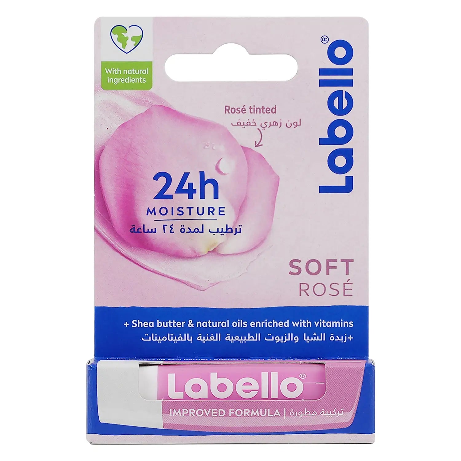 Labello 24h Moisture Lip Balm-Soft Rose
