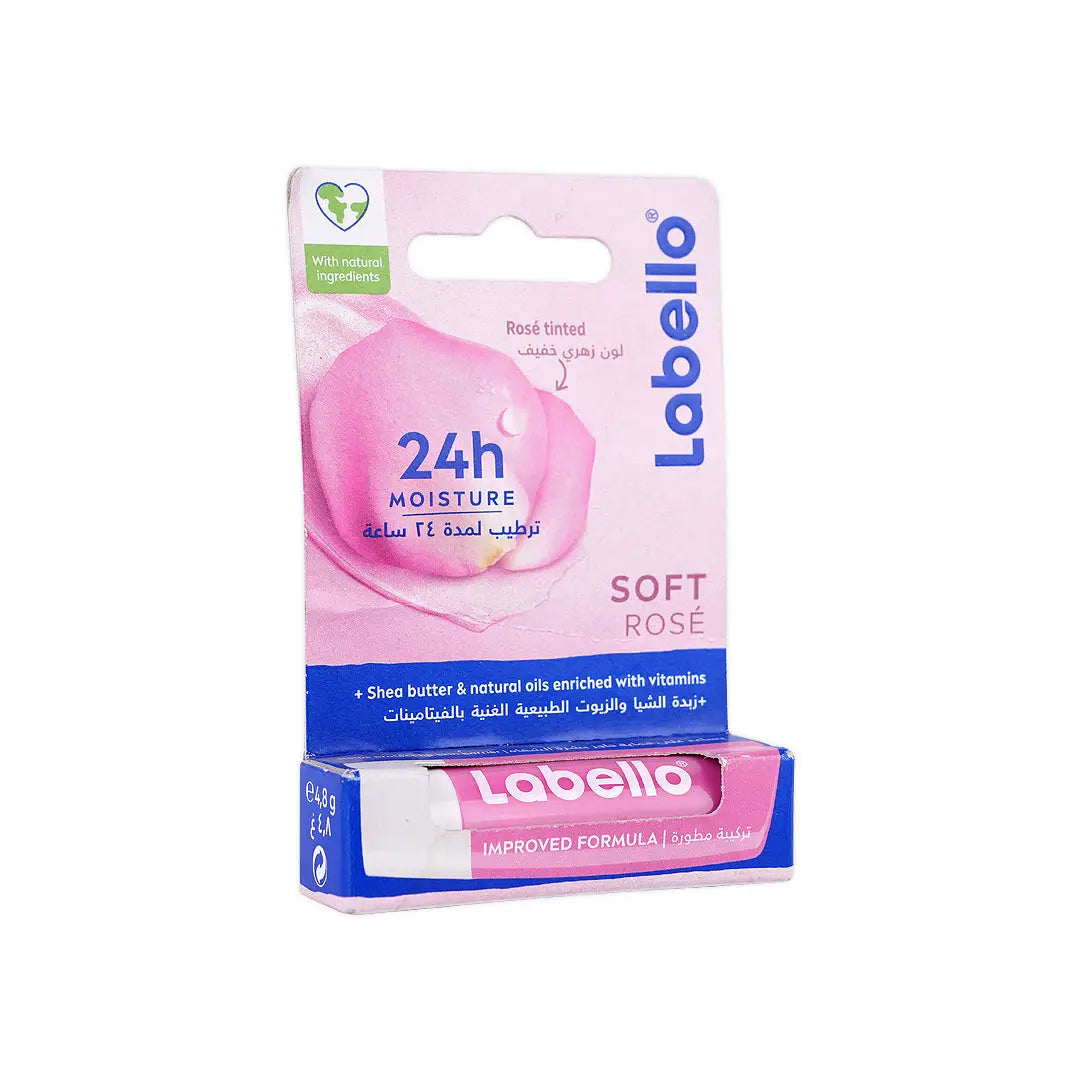 52850-Labello 24h Moisture Lip Balm-Soft Rose +2