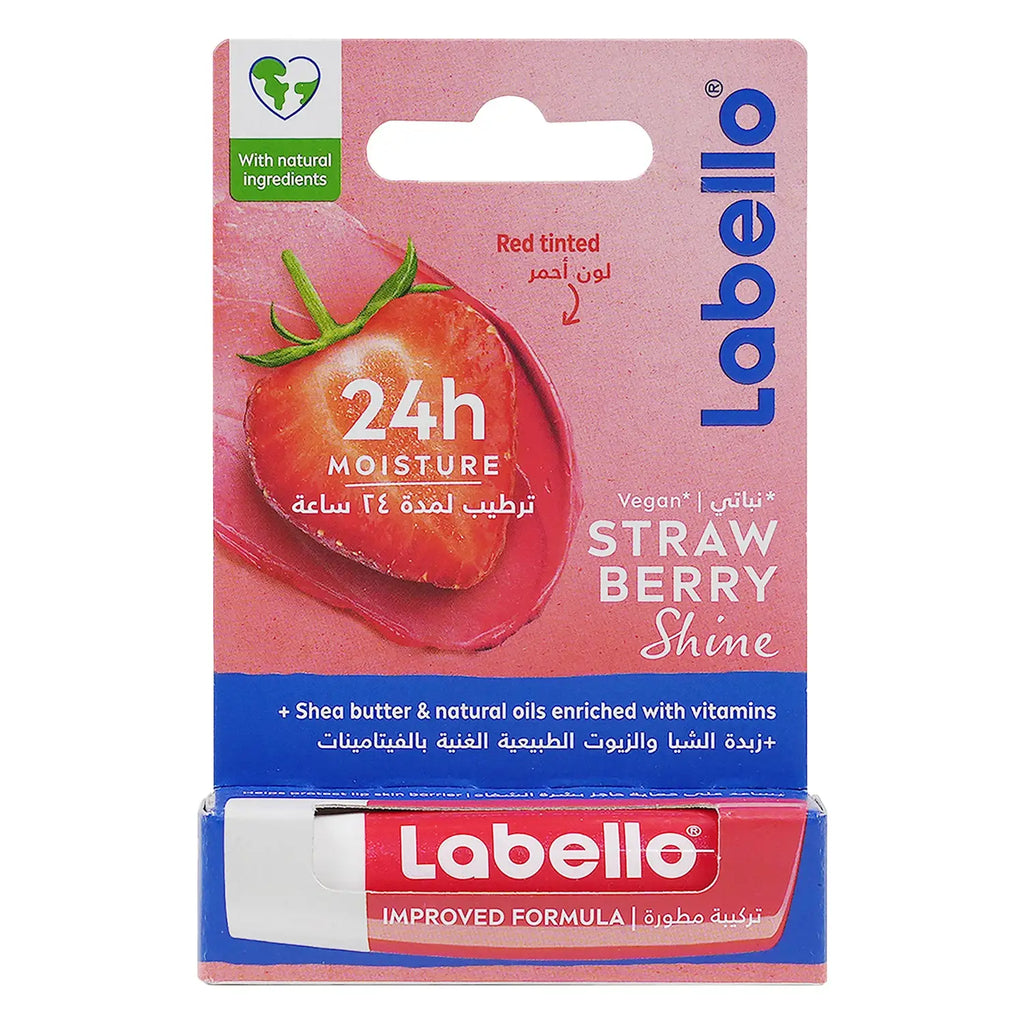 Labello 24h Moisture Lip Balm-Strawberry Shine