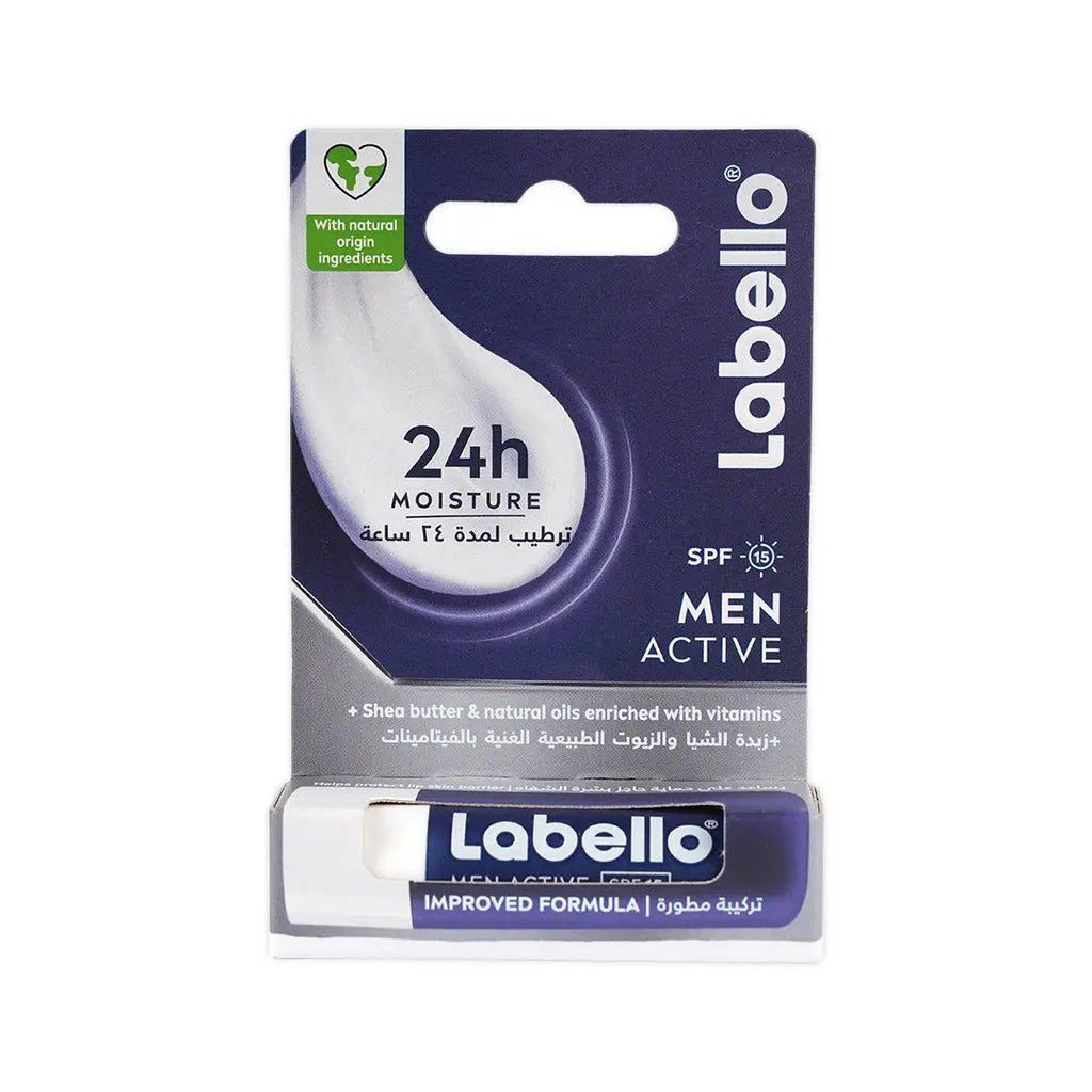 Labello 24h Moisture Lip Balm-Men Active Care