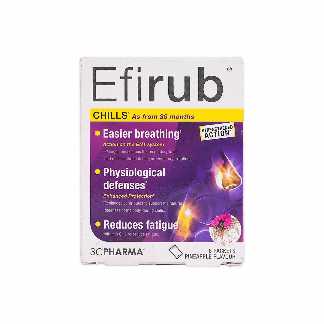 Efirub Chills 8 Packets - Pineapple Flavor
