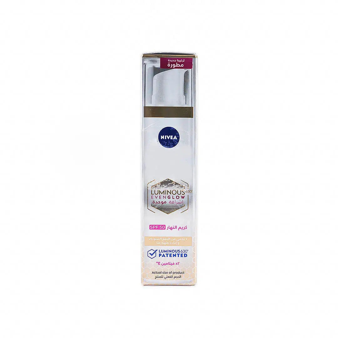 52867-Nivea Luminous Evenglow Day Fluid Spf50 40ml +3