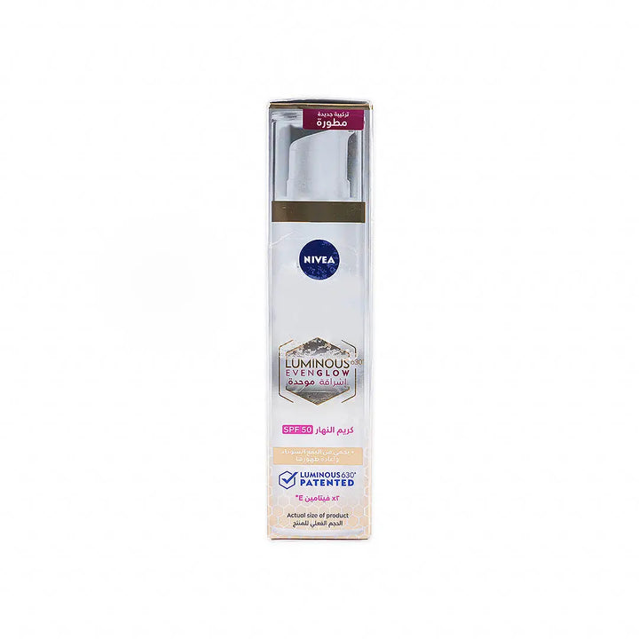 52867-Nivea Luminous Evenglow Day Fluid Spf50 40ml +3