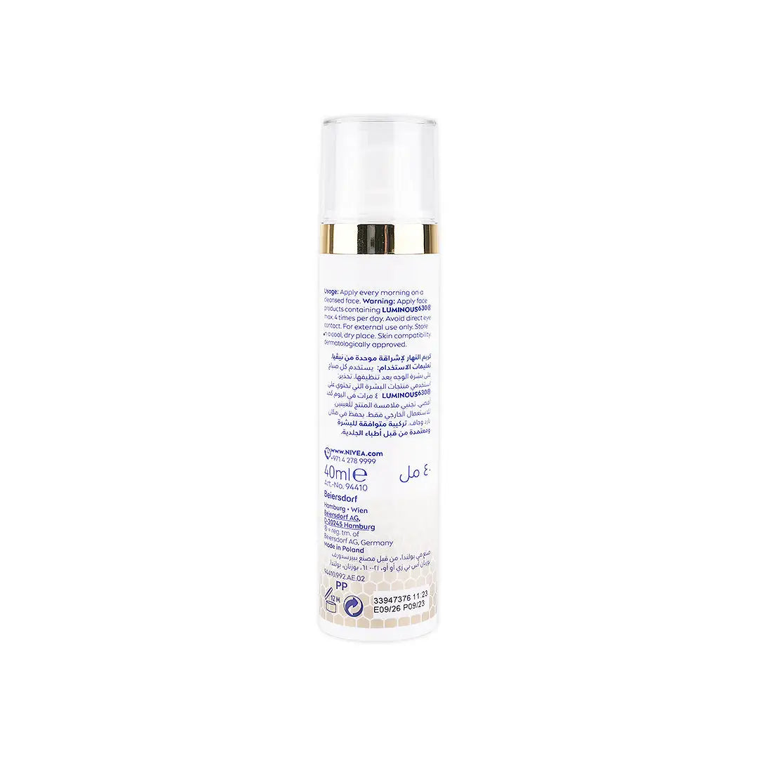 52867-Nivea Luminous Evenglow Day Fluid Spf50 40ml +4