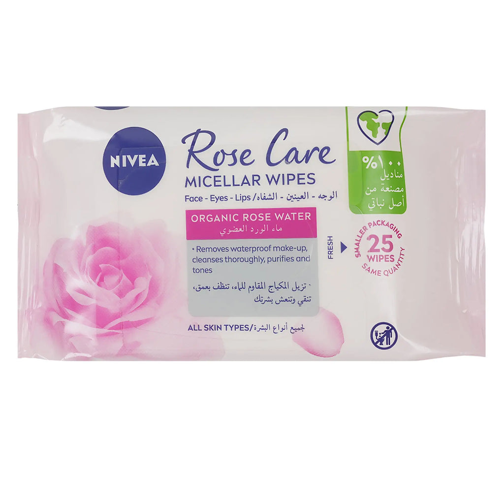 Nivea Rose Care Micellar 25wipes