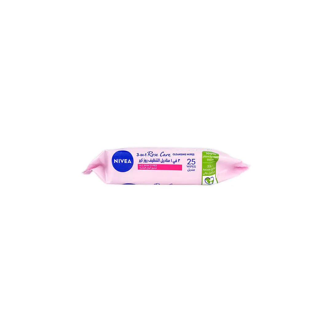 52871-Nivea Rose Care Micellar 25wipes +1