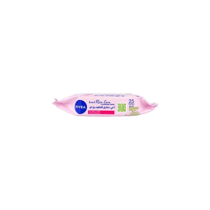 52871-Nivea Rose Care Micellar 25wipes +2