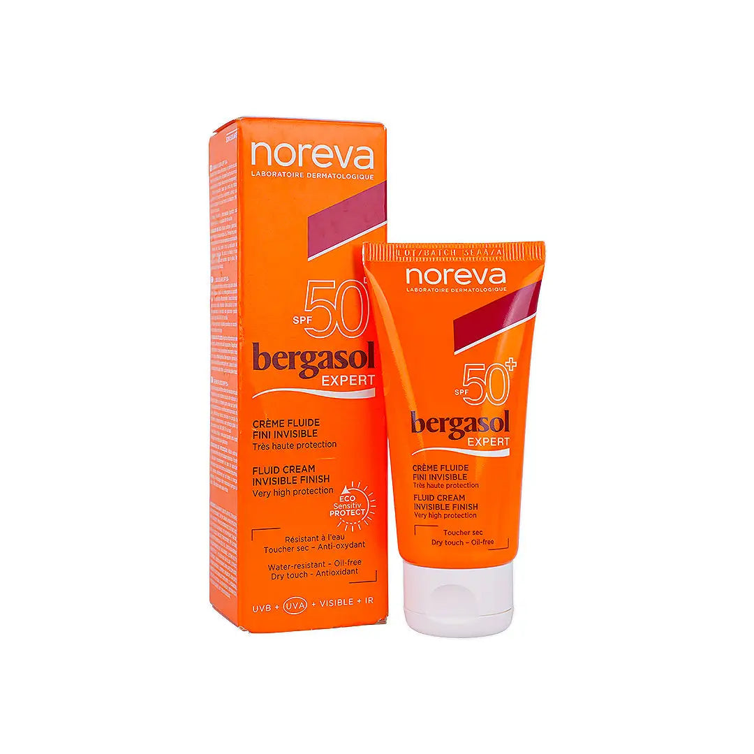 Noreva Bergasol Expert Fuild Cream SPF50+ 50ml +8