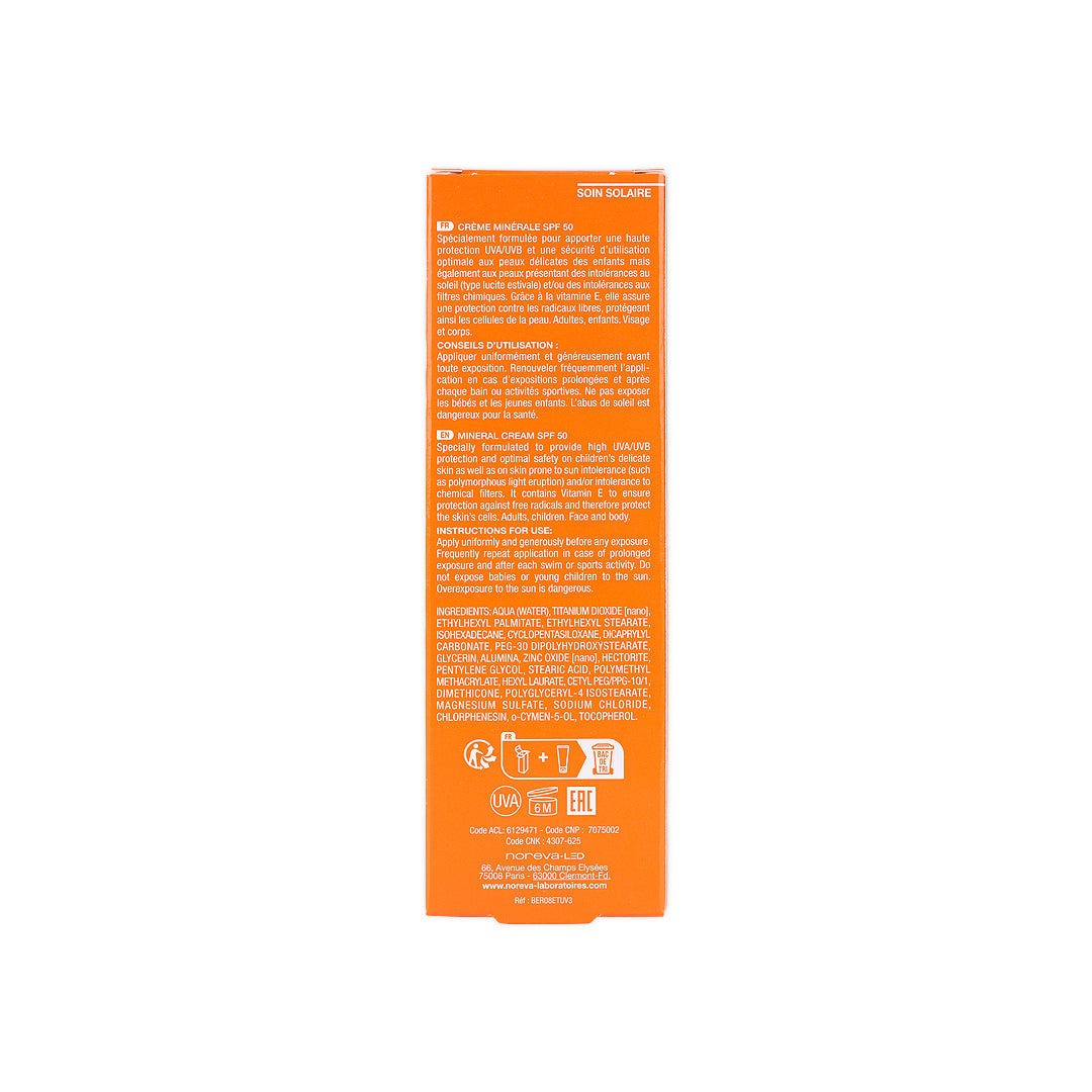 Noreva Bergasol Expert Mineral Cream Spf50+ 50ml