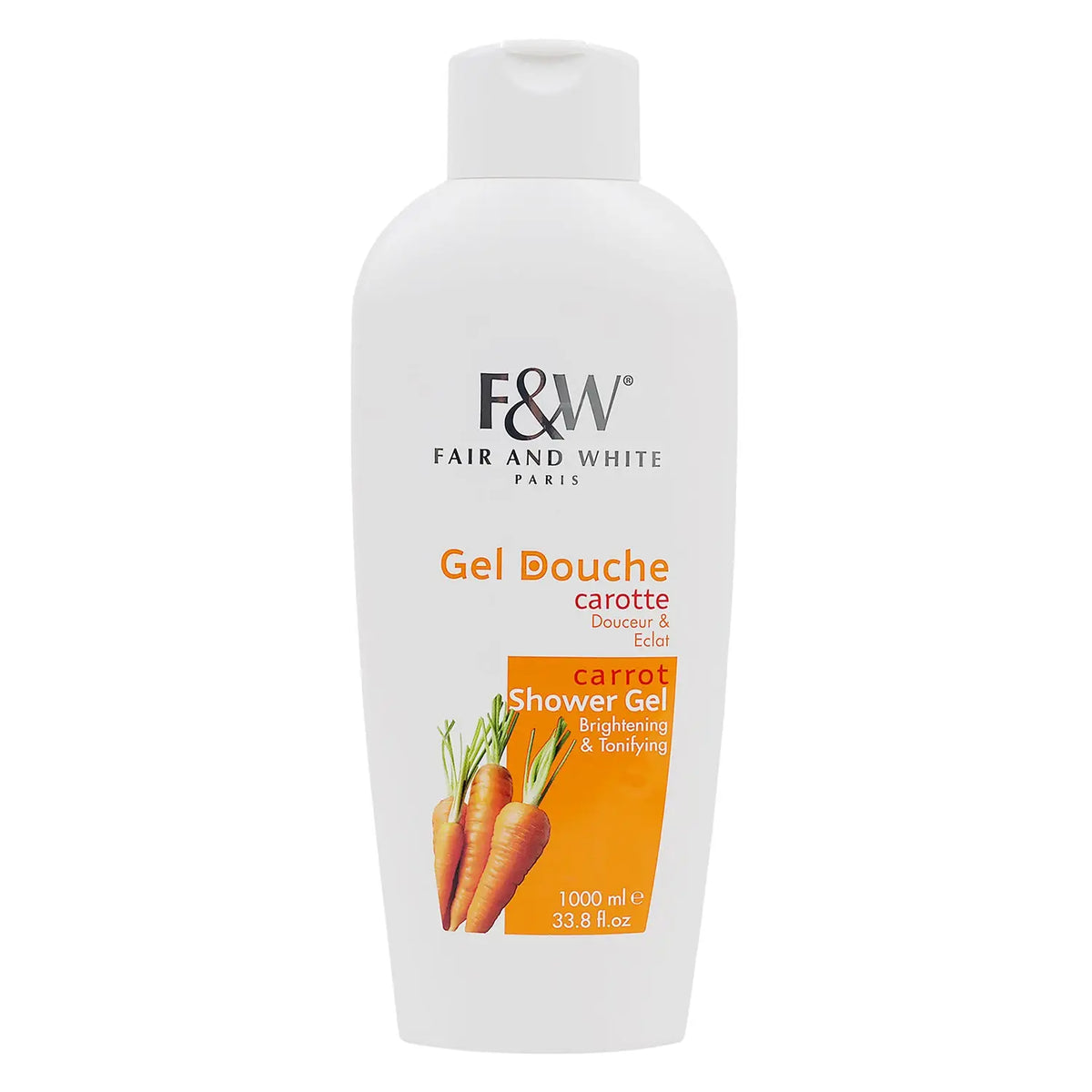 52887-Fair And White Carrot Shower Gel Brightening 1000ml +1