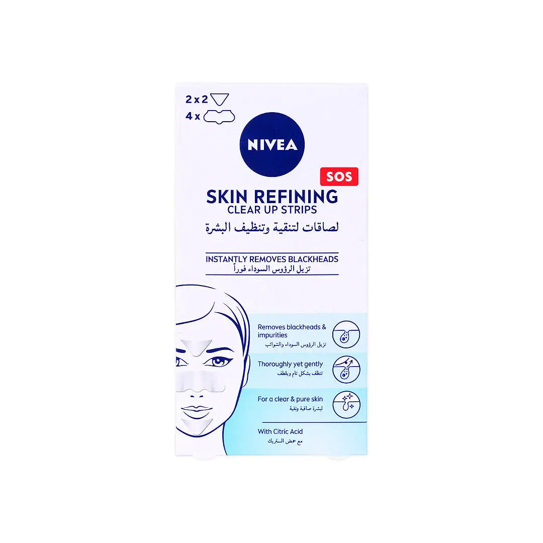 52891-Nivea Skin Refining Clear Up Strips 6pcs