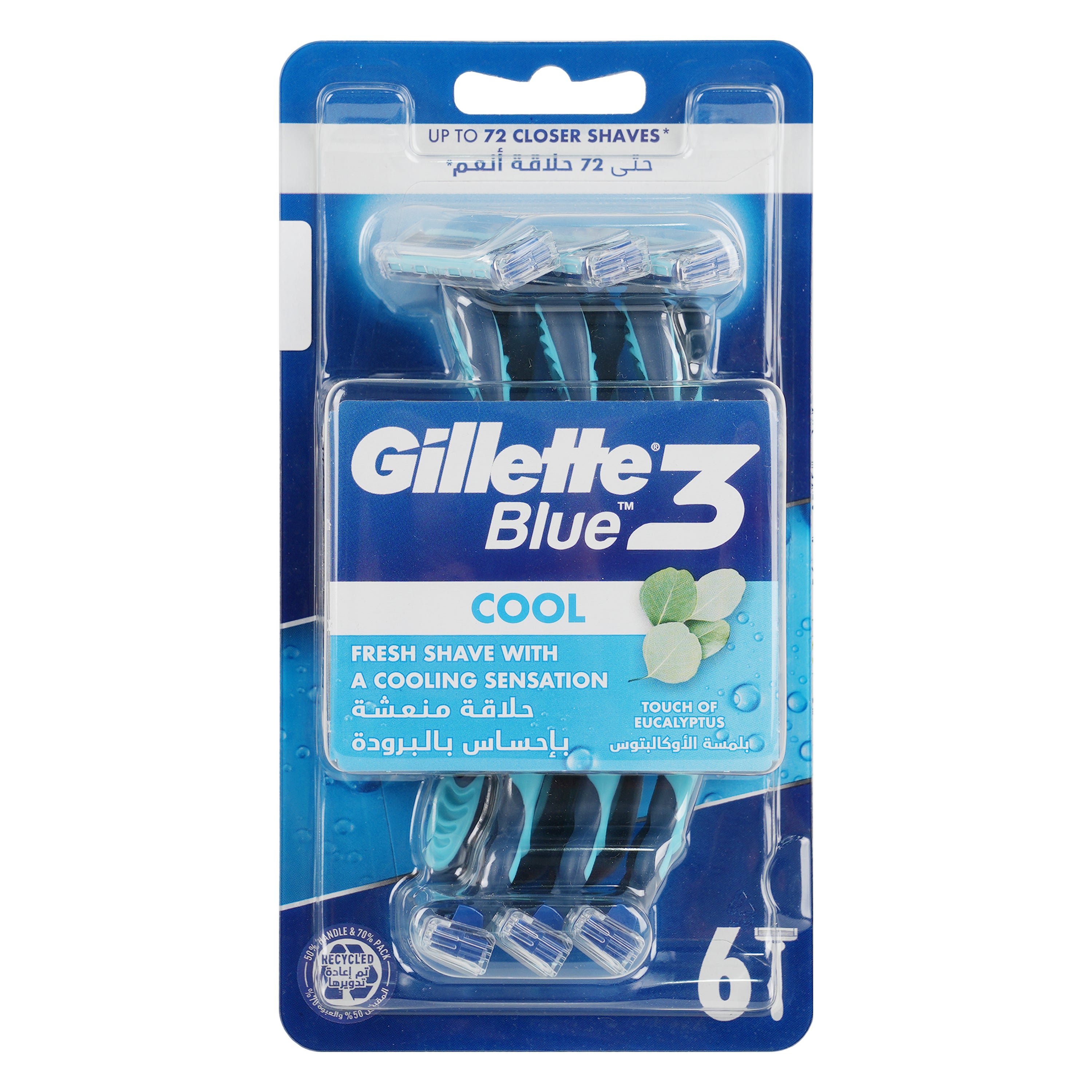 Gillette Blue 3 Cool 6ct