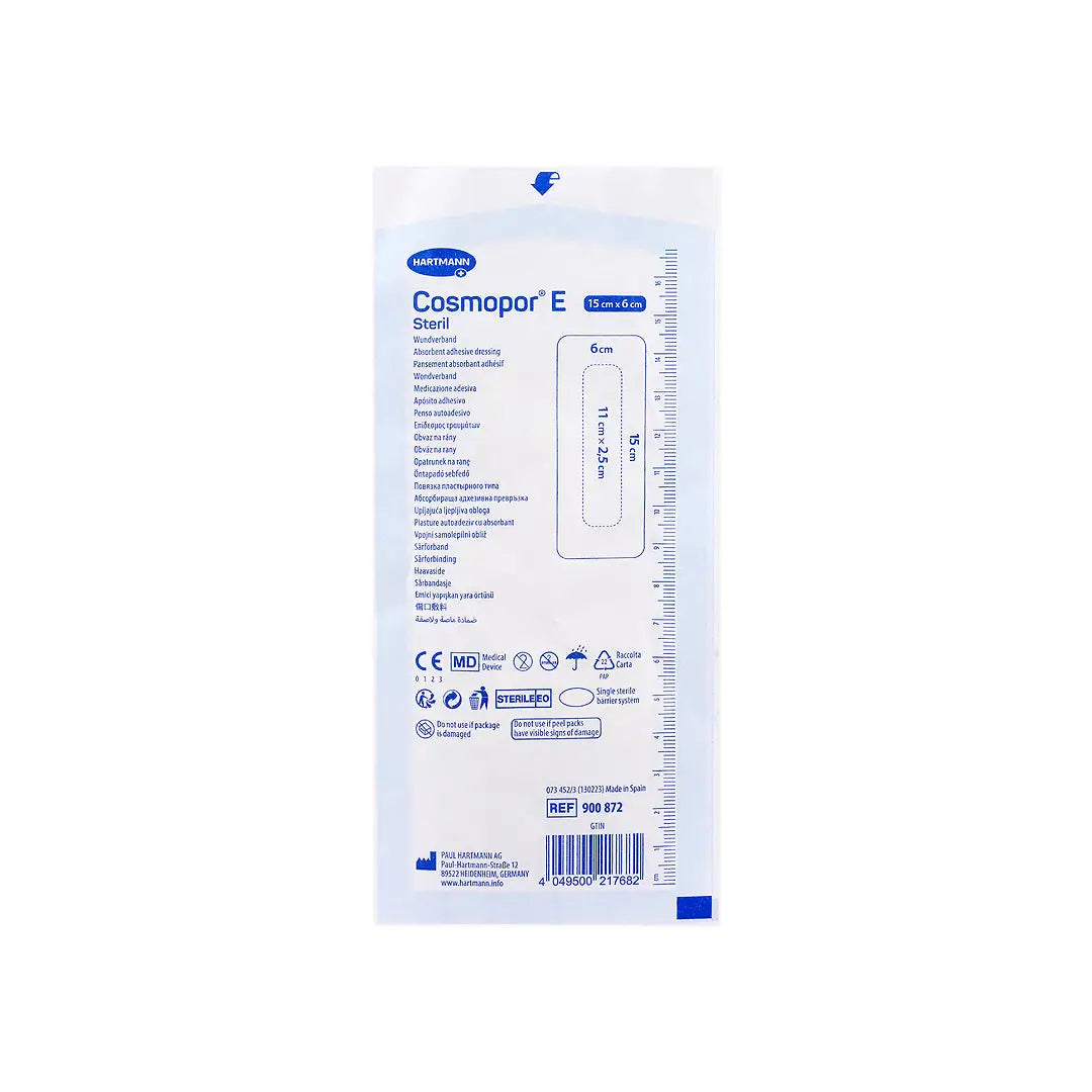 52916-Hartmann Cosmopor E Latexfree 15x6cm 1pc