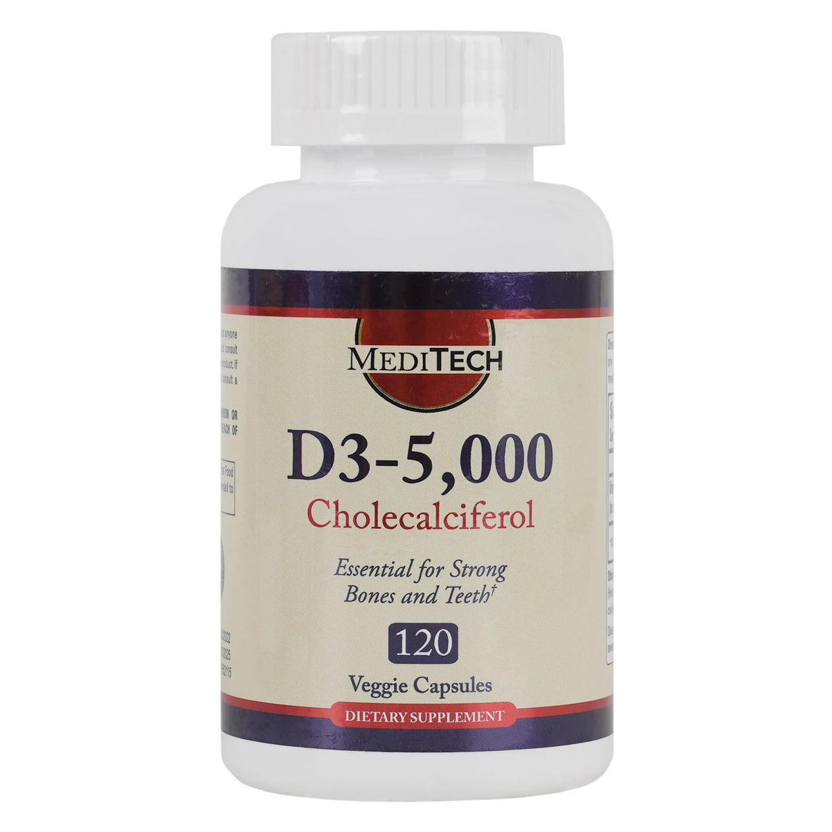 52920-Meditech Vitamin D3-5000 120 Capsules
