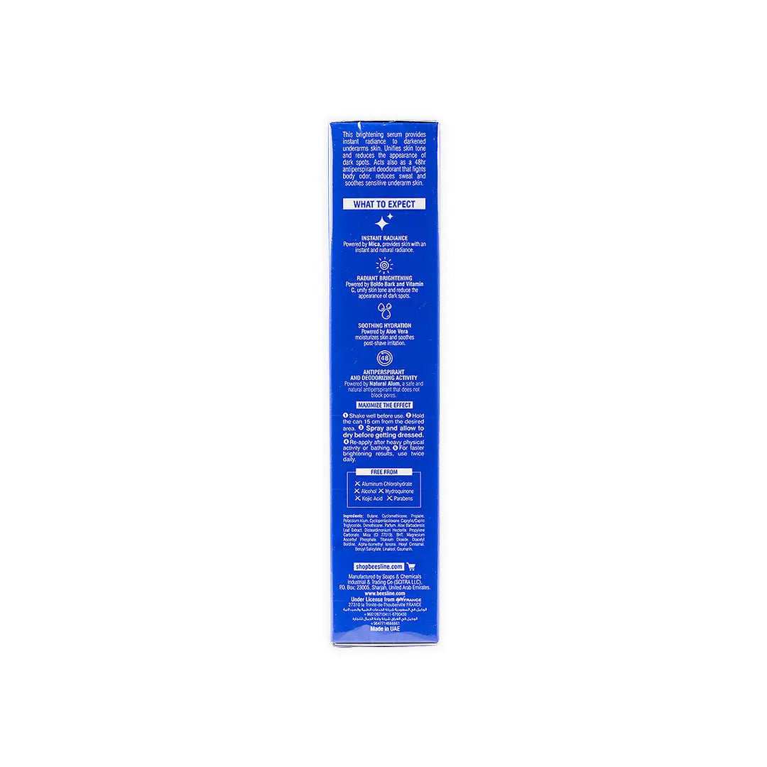 52921-Beesline Underarm Serum Vit C Spray 48h 150ml-Instant Bright +3