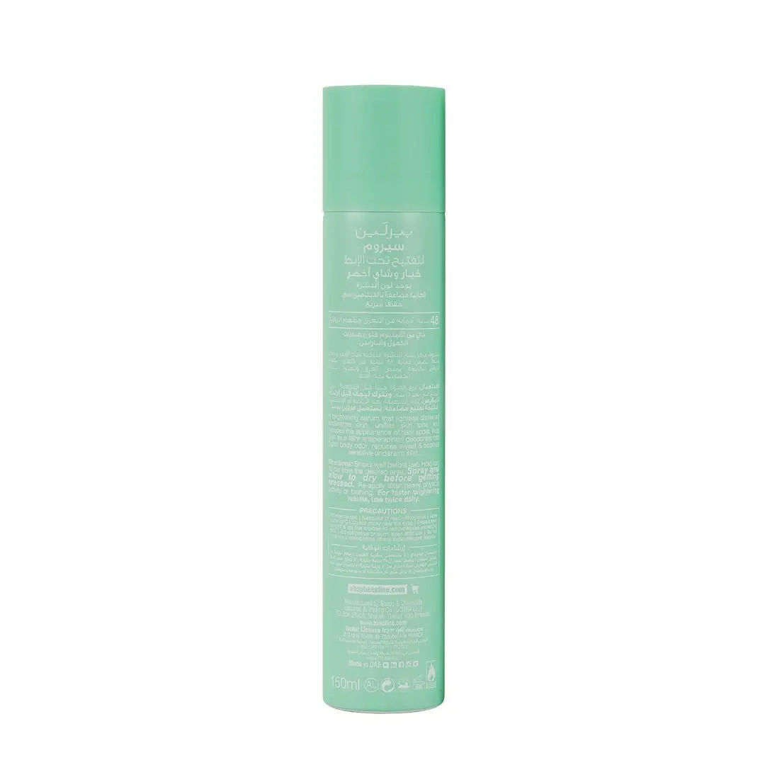 Beesline Underarm Serum Vit C Spray 150ml-Cucumber&green Tea