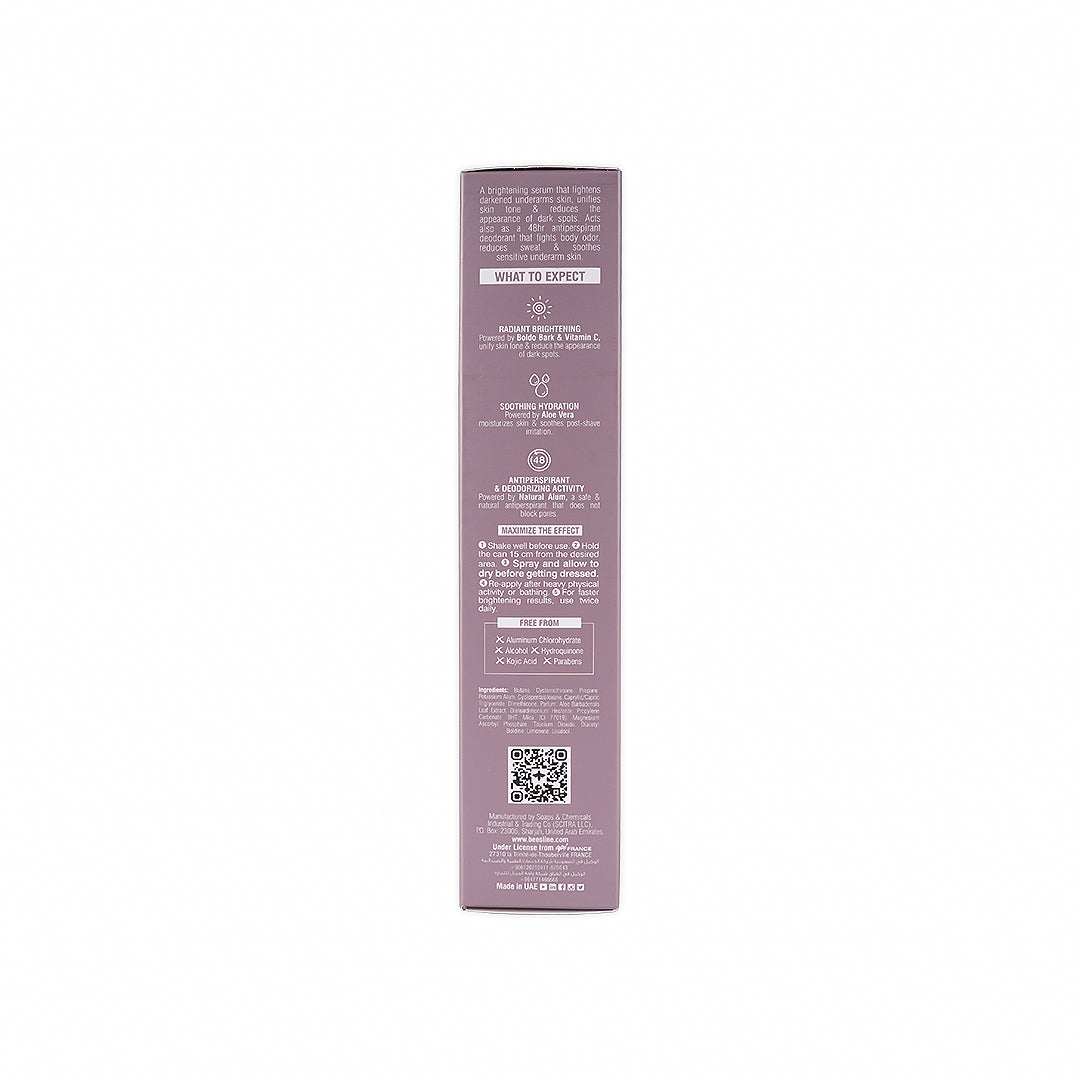 Beesline Underarm Serum Vit C Spray 48h 150ml-Powder Soft