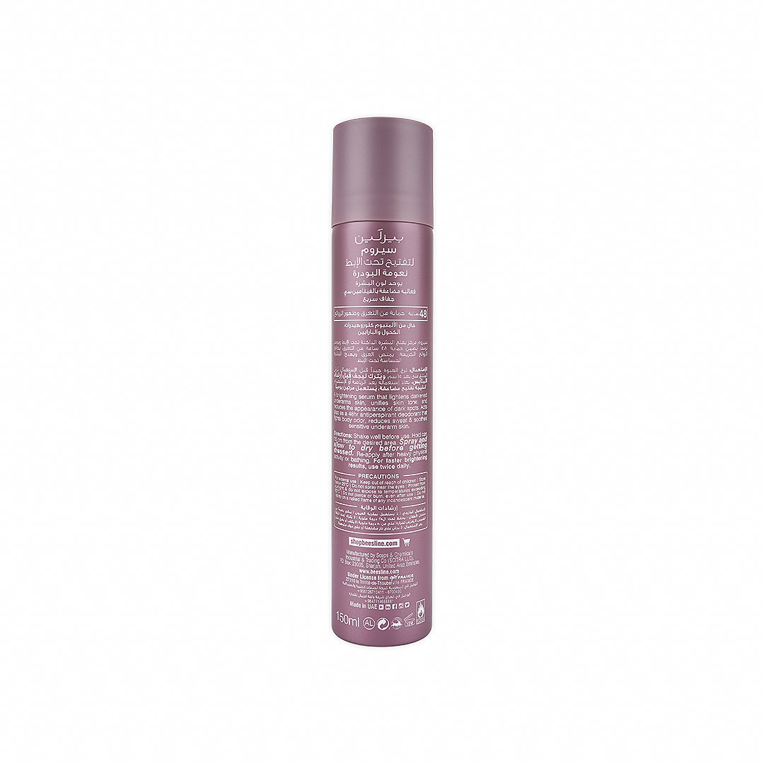 Beesline Underarm Serum Vit C Spray 48h 150ml-Powder Soft