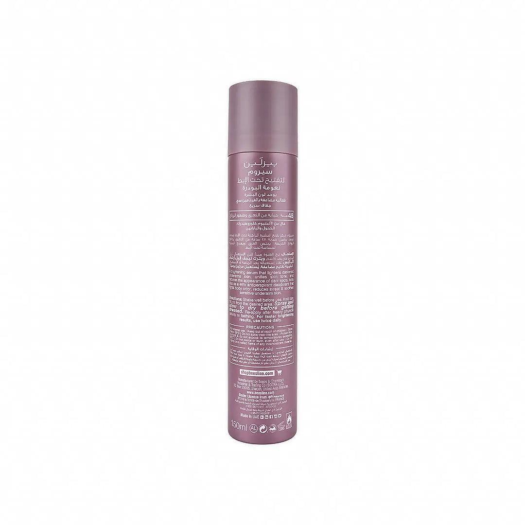 Beesline Underarm Serum Vit C Spray 48h 150ml-Powder Soft