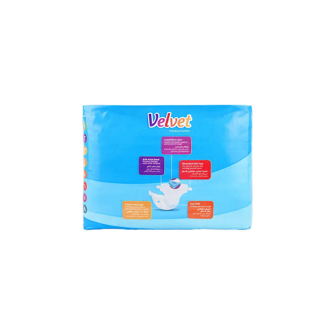 52959-Velvet No.2 Baby Diapers 30Pcs (3-6KG) +3
