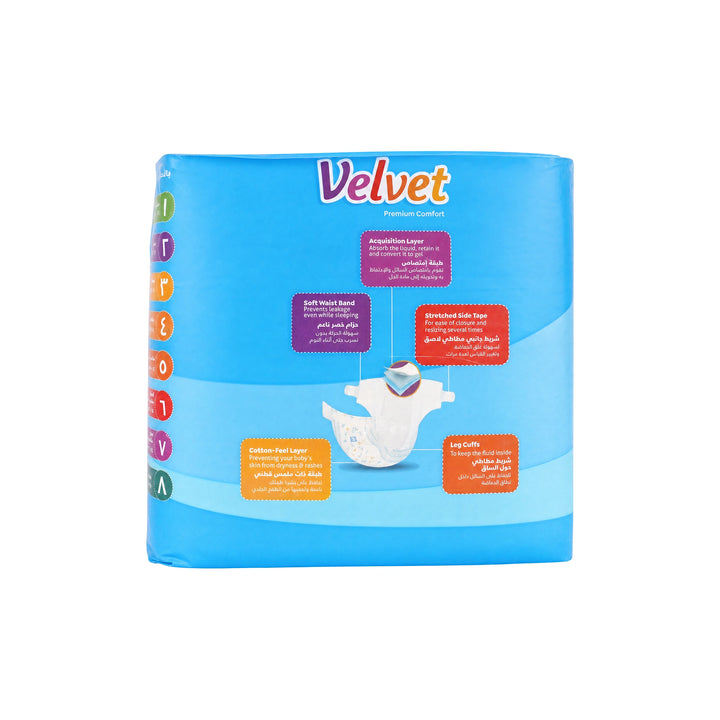 52960-Velvet No.3 Baby Diapers 29Pcs (4-9KG) +1