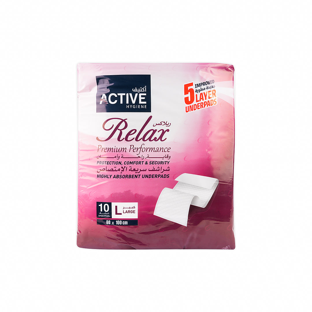 Relax Adult Under Pads 80X100CM 10Pcs