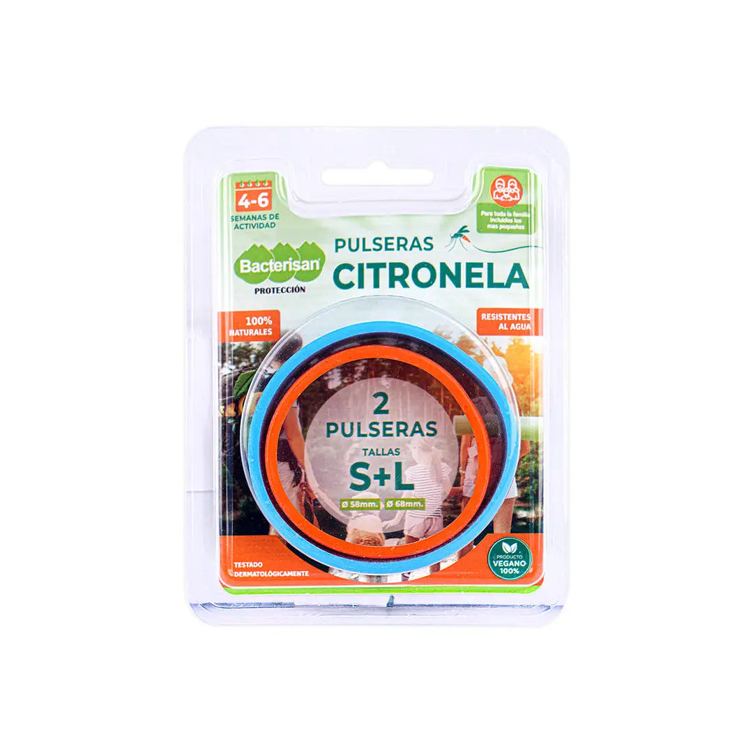 Bacterisan Pulseras Citronela S+L 2Pcs