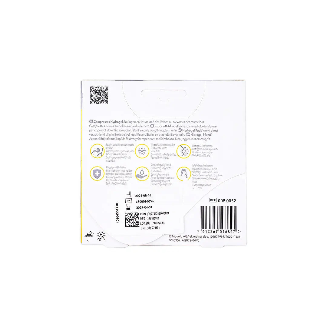 ميديلا - وسادات هيدروجيل للحلمات المتشققة - 4 قطع