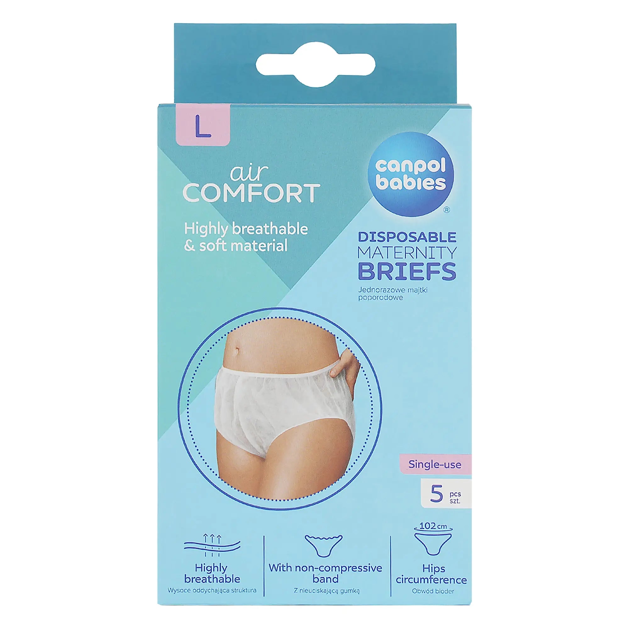 Canpol Disposable Maternity Briefs 5pcs-L