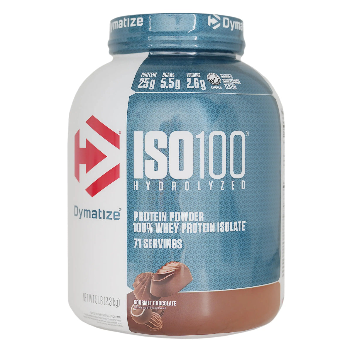 53040-Dymatize Iso100 Hydrolyzed Protein Powder 2.3Kg - Chocolate