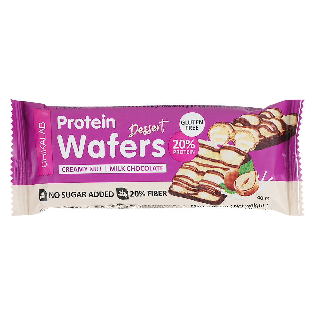 Chikalab Protein Wafers Dessert Creamy Nut 40g