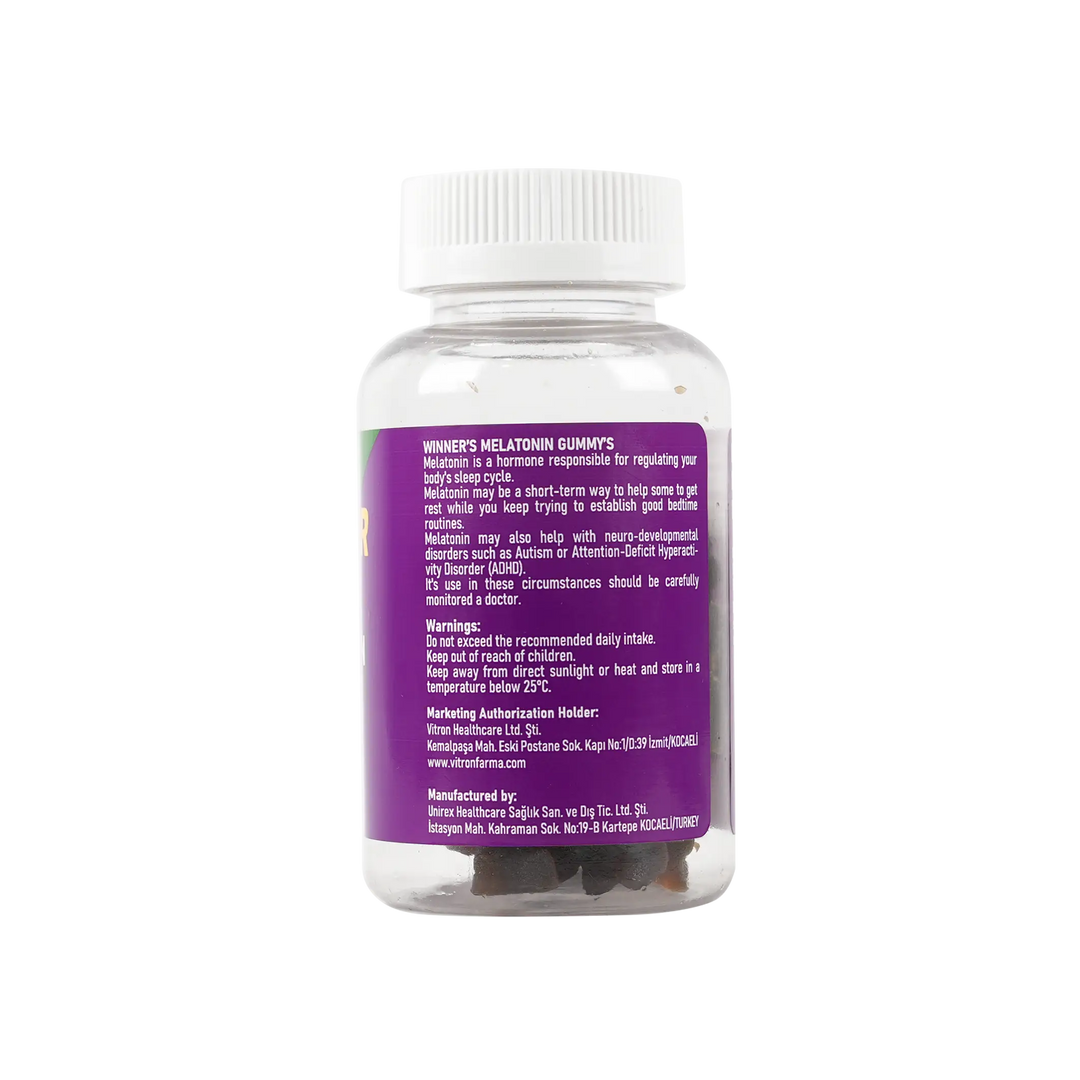 53055-Vitron Winner Melatonin 10mg 30 Gummies +1