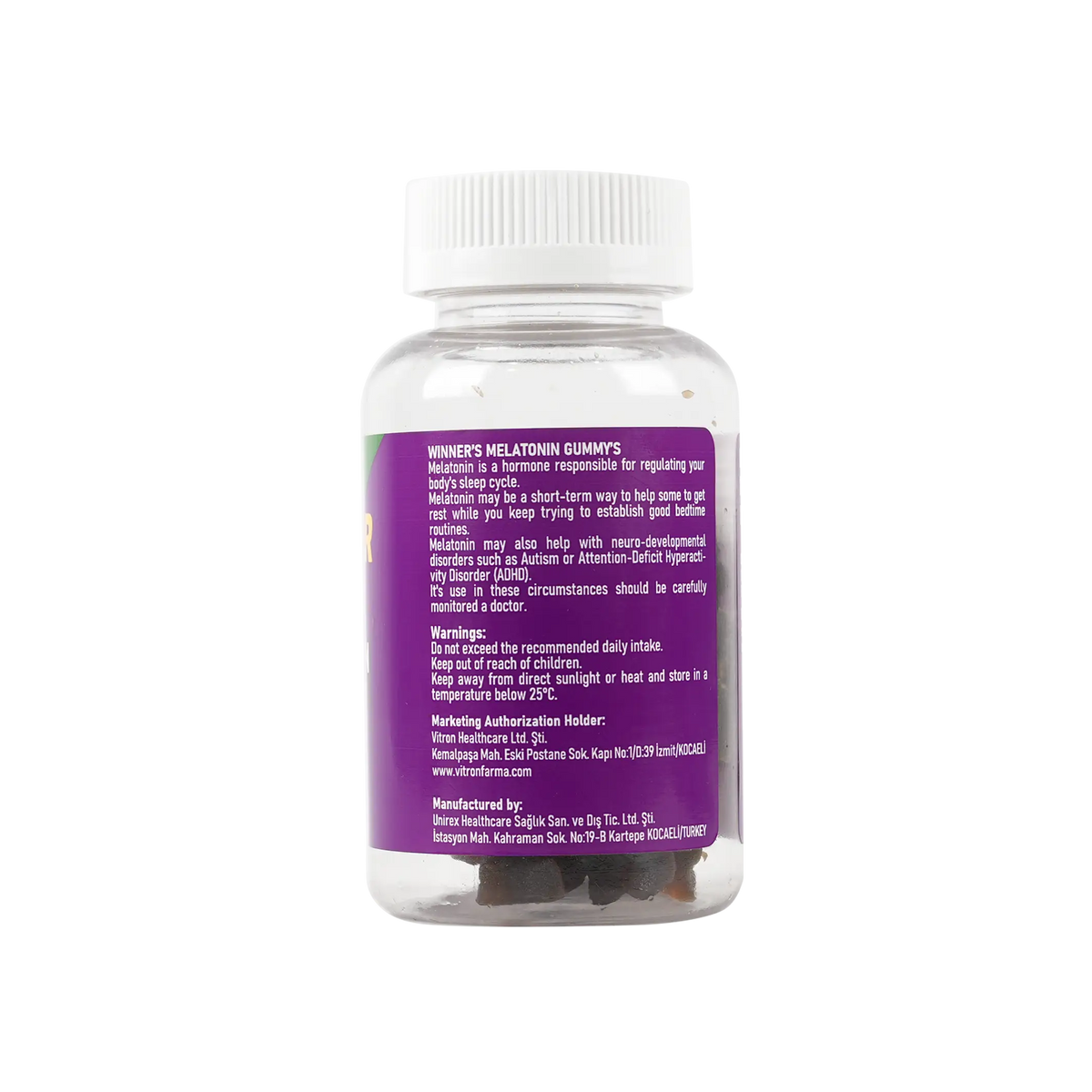 53055-Vitron Winner Melatonin 10mg 30 Gummies +1