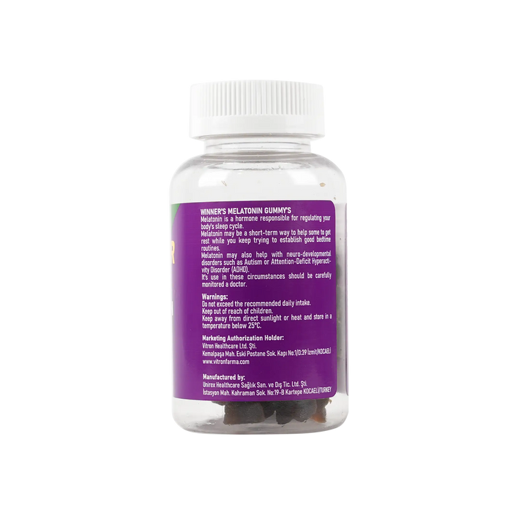 53055-Vitron Winner Melatonin 10mg 30 Gummies +1
