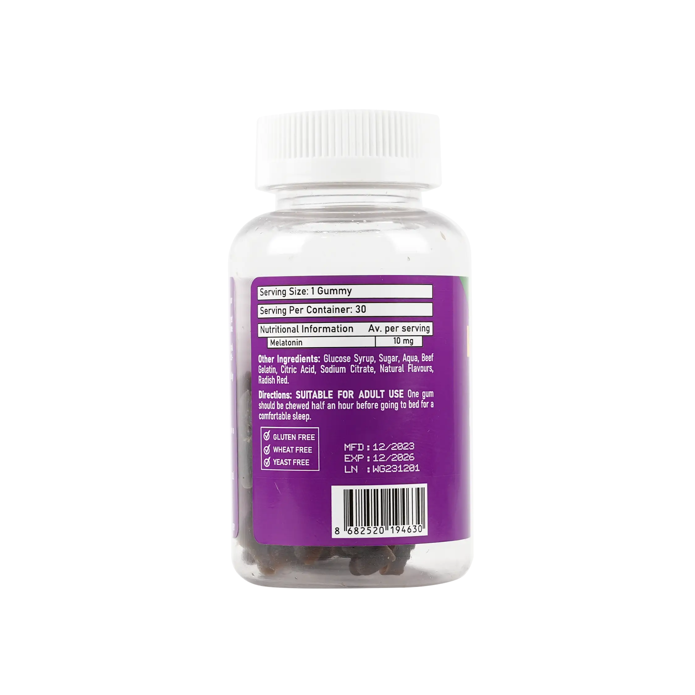 Vitron Winner Melatonin 10mg 30 Gummies