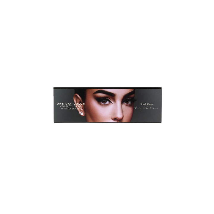 53057-Amara One Day Color 10 Contact Lenses - Shark Gray +6