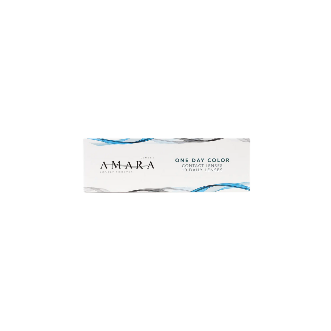 53057-Amara One Day Color 10 Contact Lenses - Shark Gray +4
