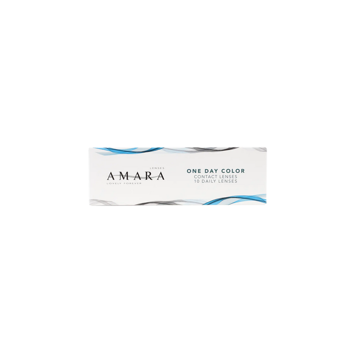 53057-Amara One Day Color 10 Contact Lenses - Shark Gray +4