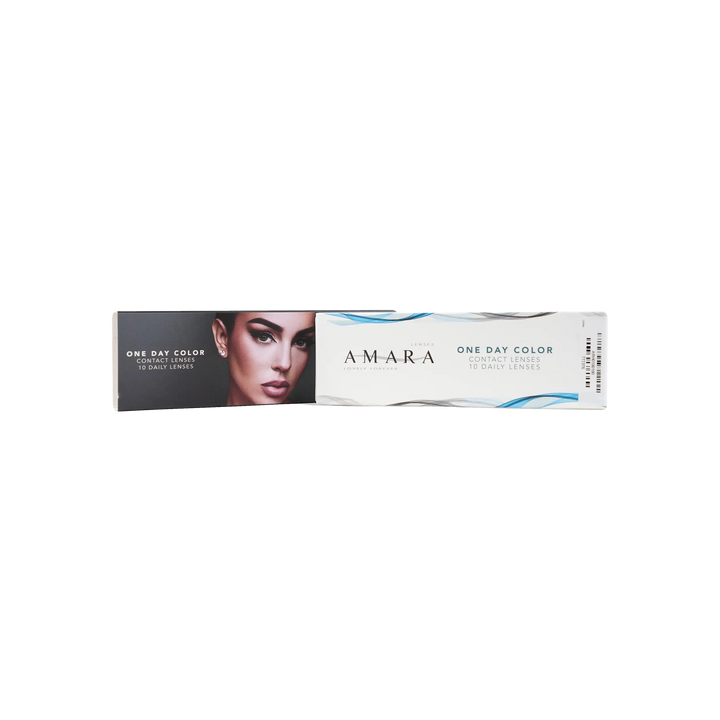 53057-Amara One Day Color 10 Contact Lenses - Shark Gray +3
