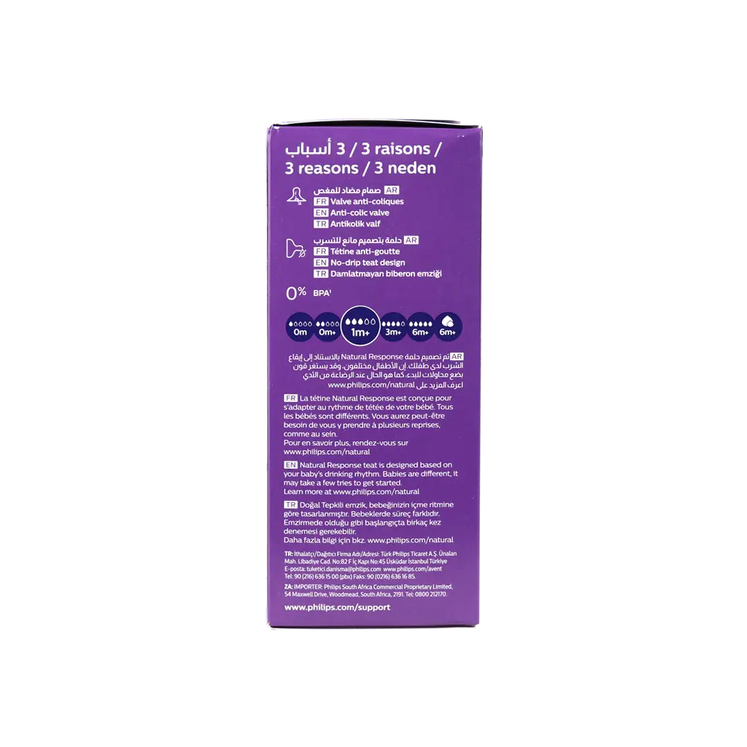 53065-Avent Natural Baby Bottle 1m+ 260ml-Y903/01(PA702) +2