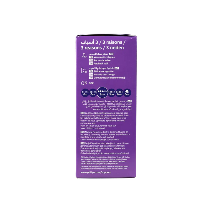 53065-Avent Natural Baby Bottle 1m+ 260ml-Y903/01(PA702) +2