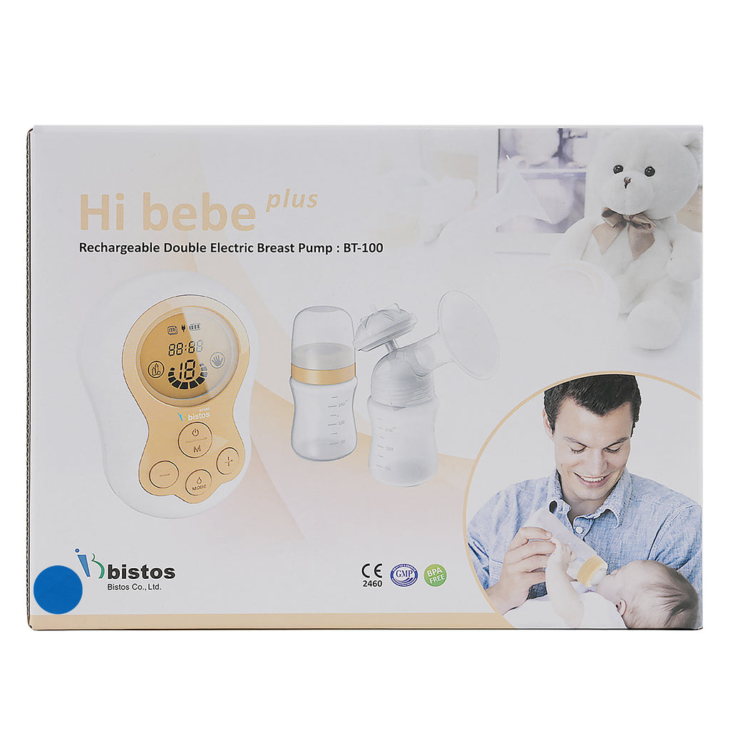 Hi Bebe Plus Rechargeable Double Breast Pump BT-100 Blue