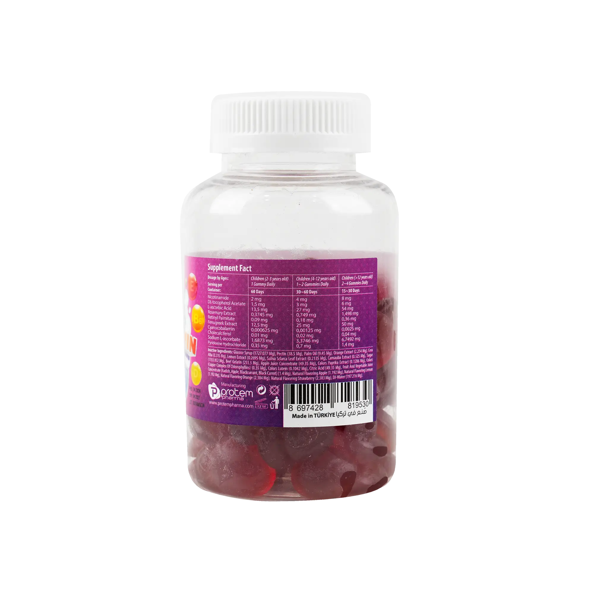 Protem Pharma Appetizer  For Kids Multivitamin 60Gummies