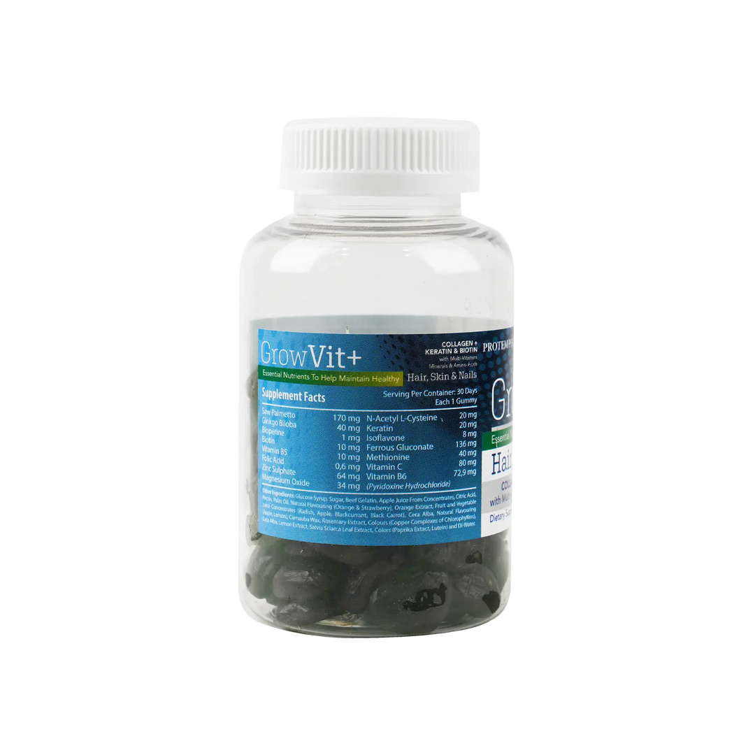 53095-Protem Pharma GrowVit+ For Adult Hair,Skin &amp;Nails 60Gummies +2