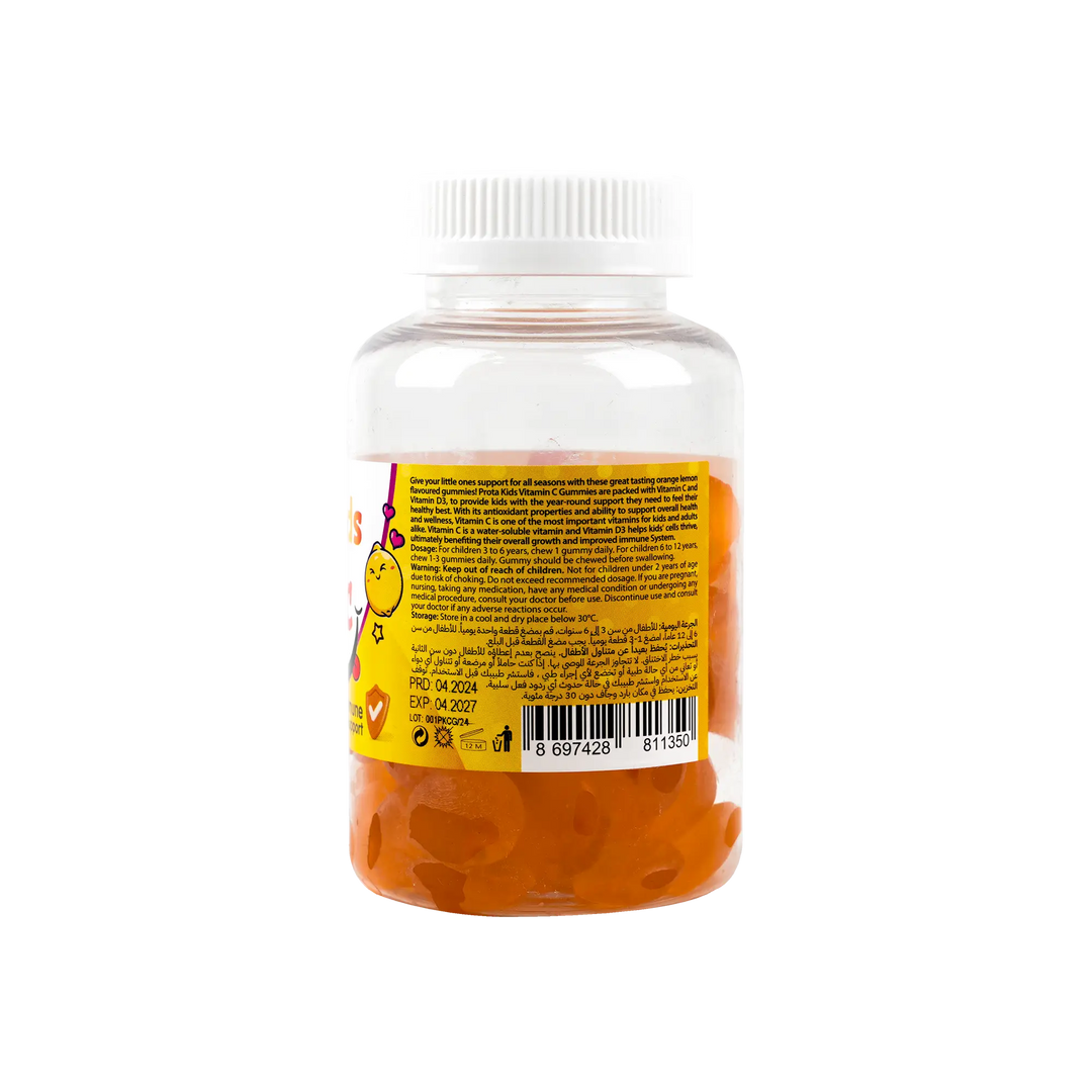53096-Protem Pharma Prota Kids Vitamin C +Vit D3 400iu 60Gummies +1