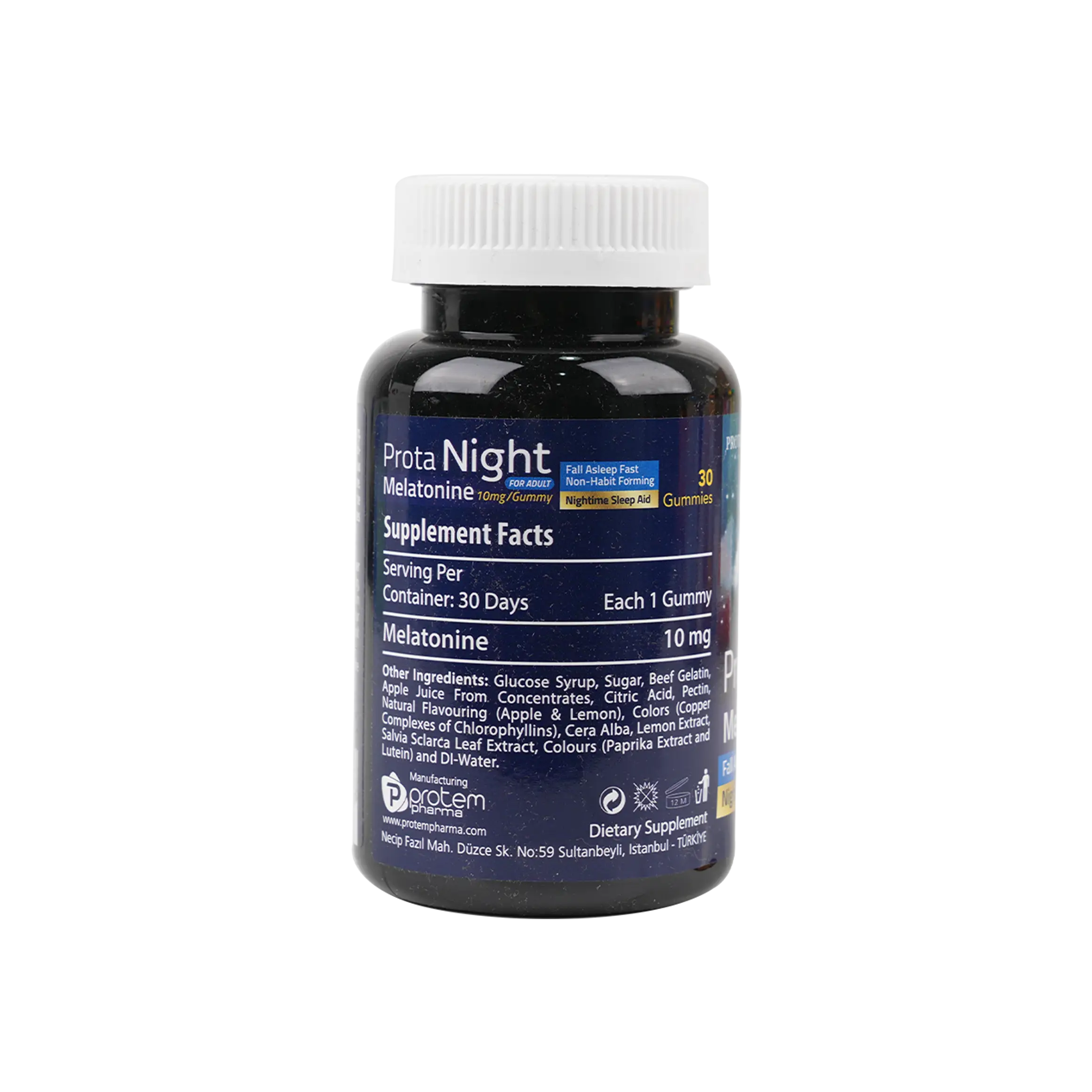 Protem Pharma Prota Night ForAdult Melatonine 10mg 30Gummies