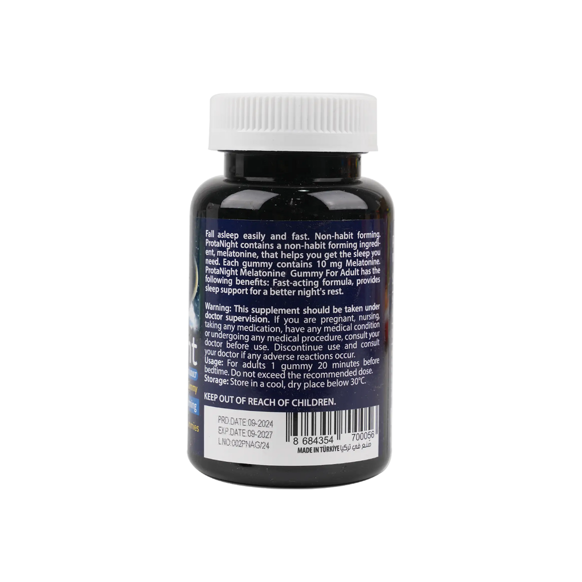 53097-Protem Pharma Prota Night ForAdult Melatonine 10mg 30Gummies +1