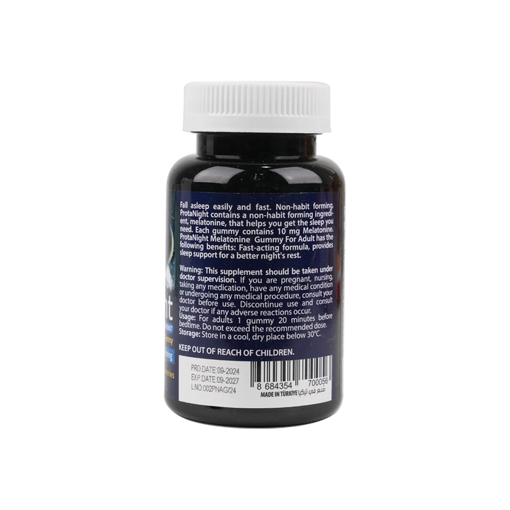 53097-Protem Pharma Prota Night ForAdult Melatonine 10mg 30Gummies +1