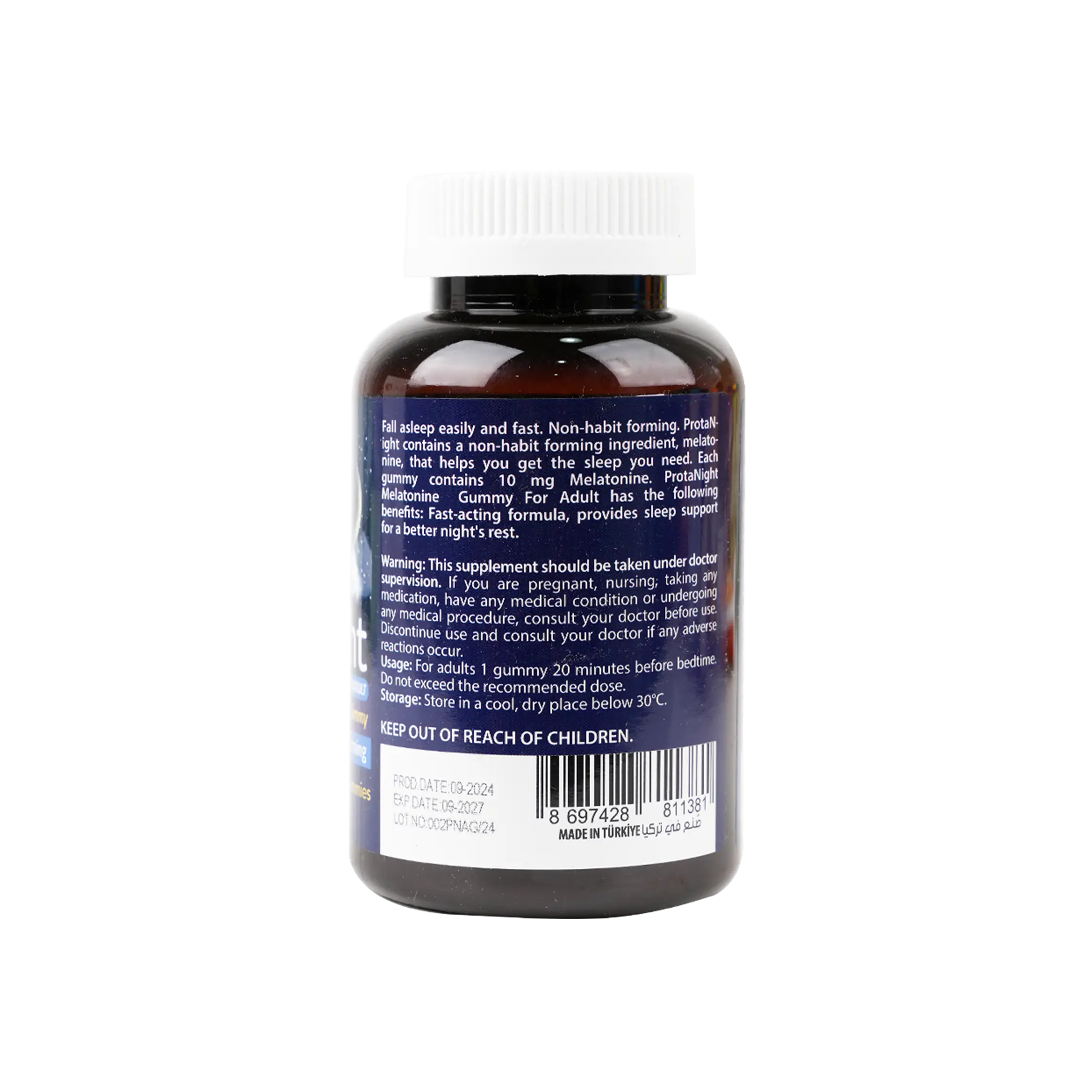 Protem Pharma Prota Night ForAdult Melatonine 10mg 60Gummies