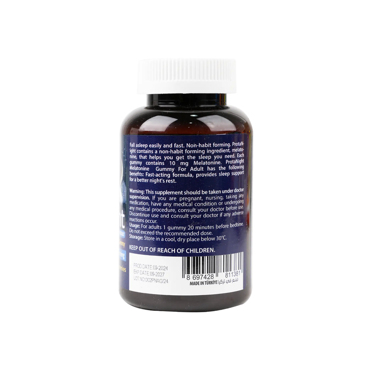 53098-Protem Pharma Prota Night ForAdult Melatonine 10mg 60Gummies +1